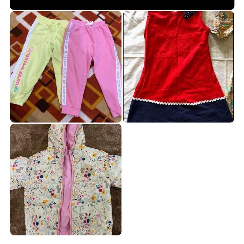 Girls' Clothing Bundle - Dress, Pants, Jacket