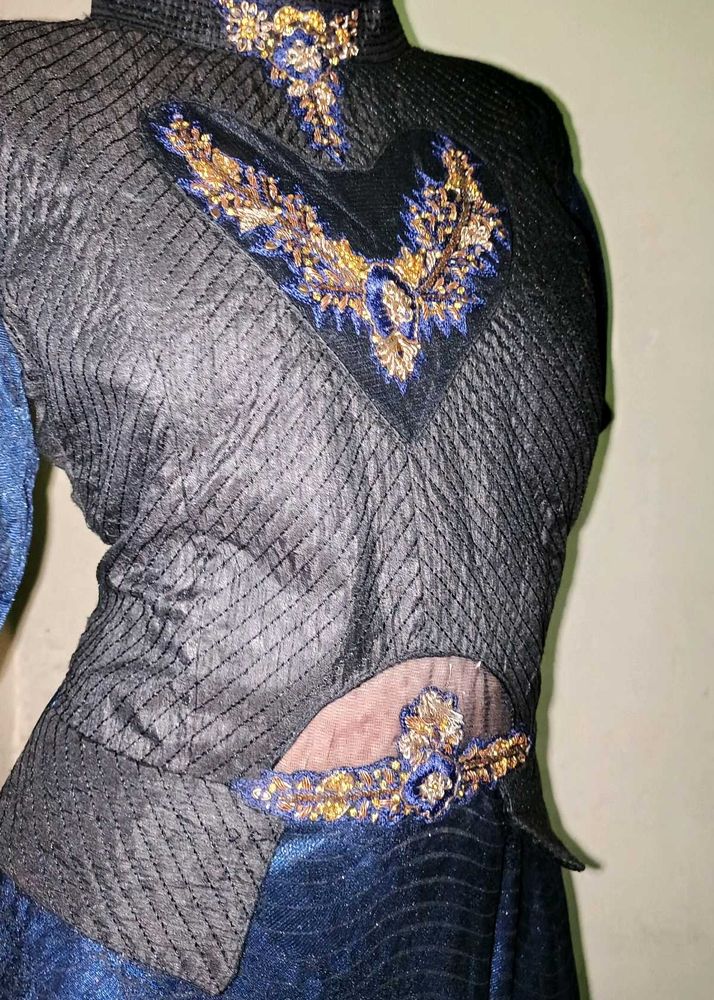 Stylish Embroidered Women's Ethnic Gown