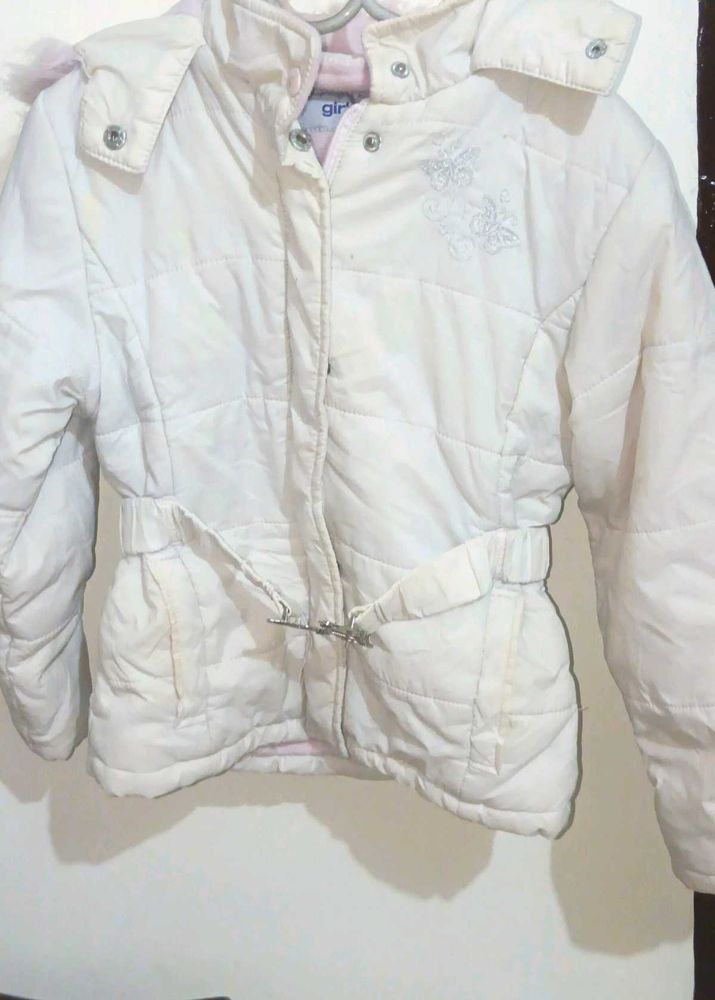 Girls&#39; White Winter soft jacket ✨