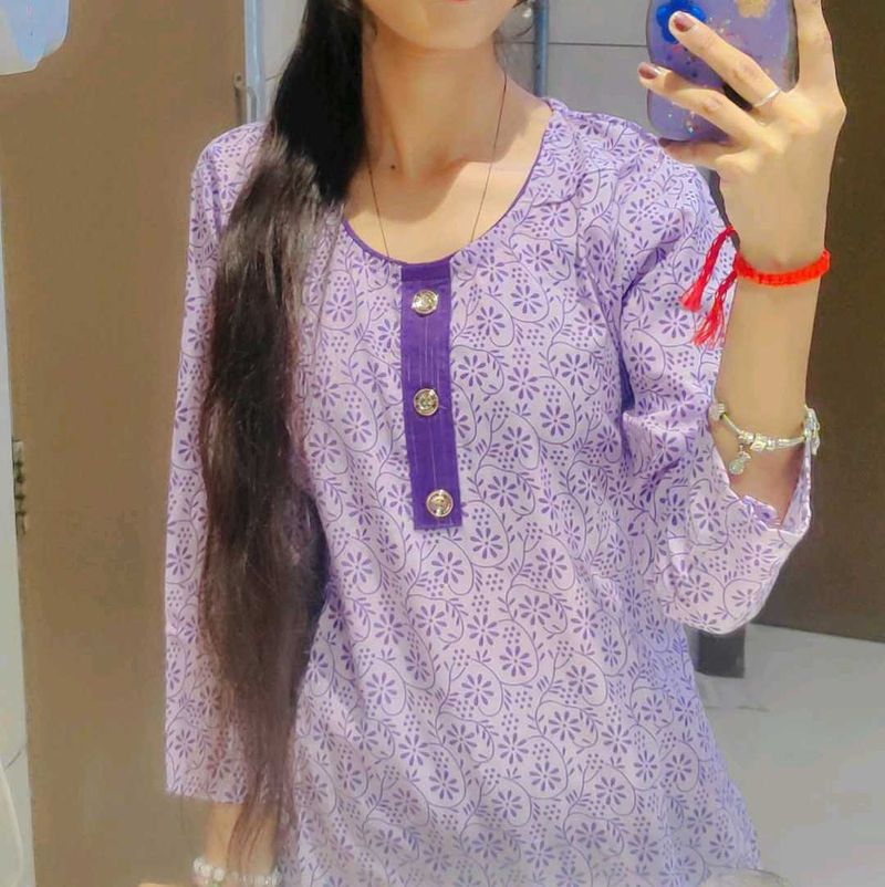 Floral Print Kurta