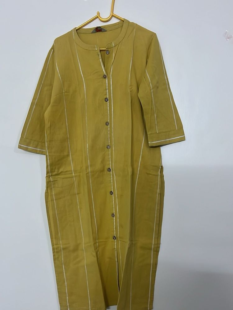 Elegant Mustard Kurta