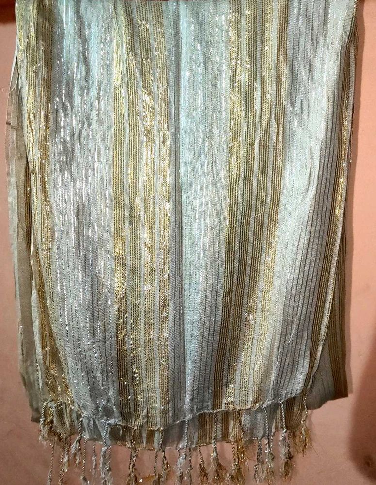Striped Scarf with Tassels