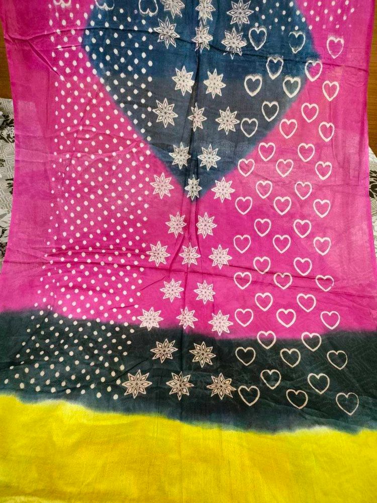 Multi Colour Cotton Dupatta Combo 2 Set