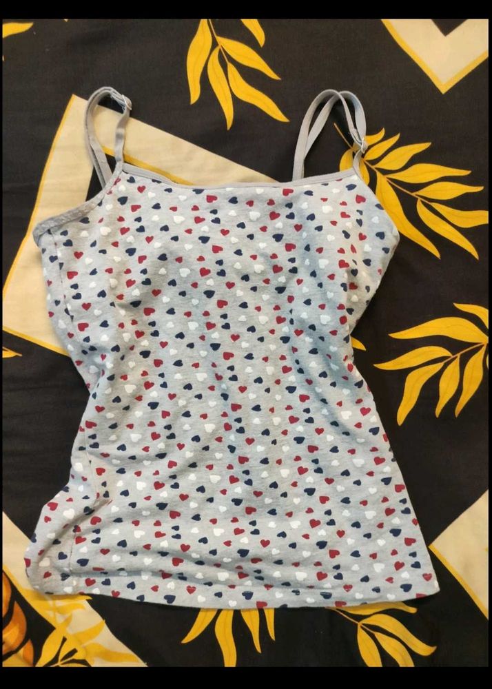 Heart Print Cami Top