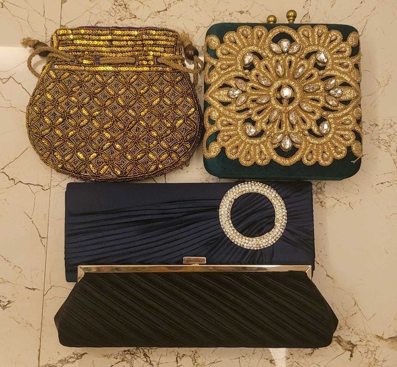 4 Elegant Clutch Collection at Combo Offer