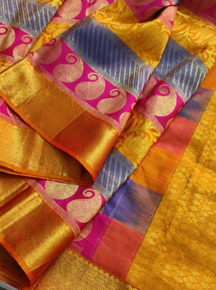 Bridal korvai kanchipuram Silk Saree
