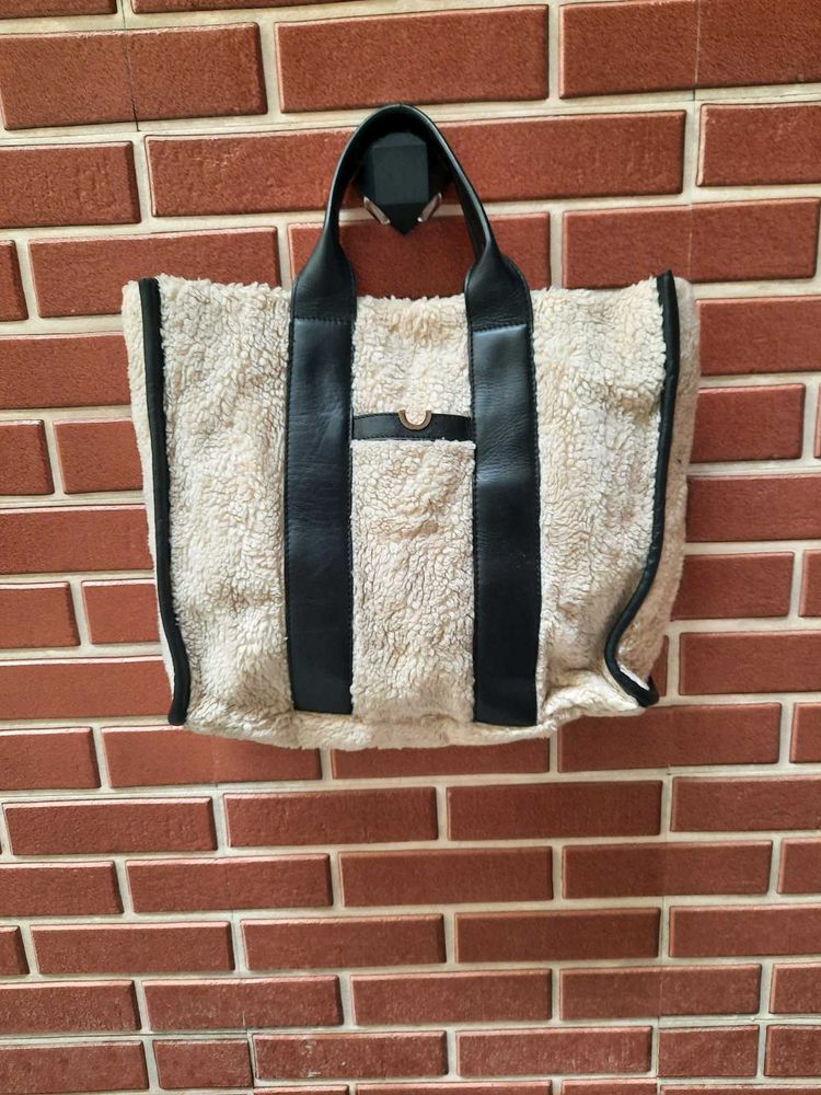 Shearling Tote Bag