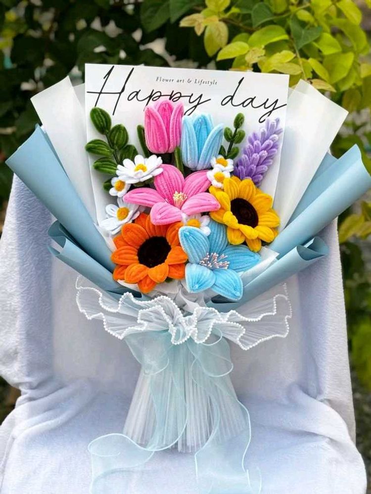 Happy Day Felt Flower Bouquet-M