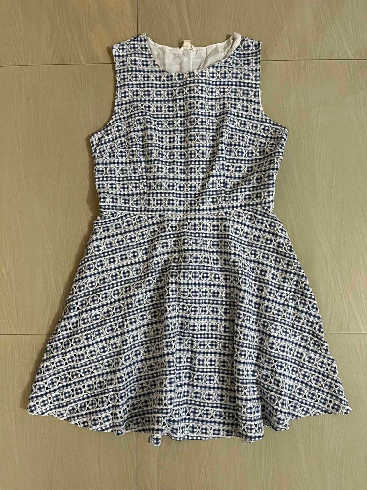 Patterned Fit &amp; Flare Dress