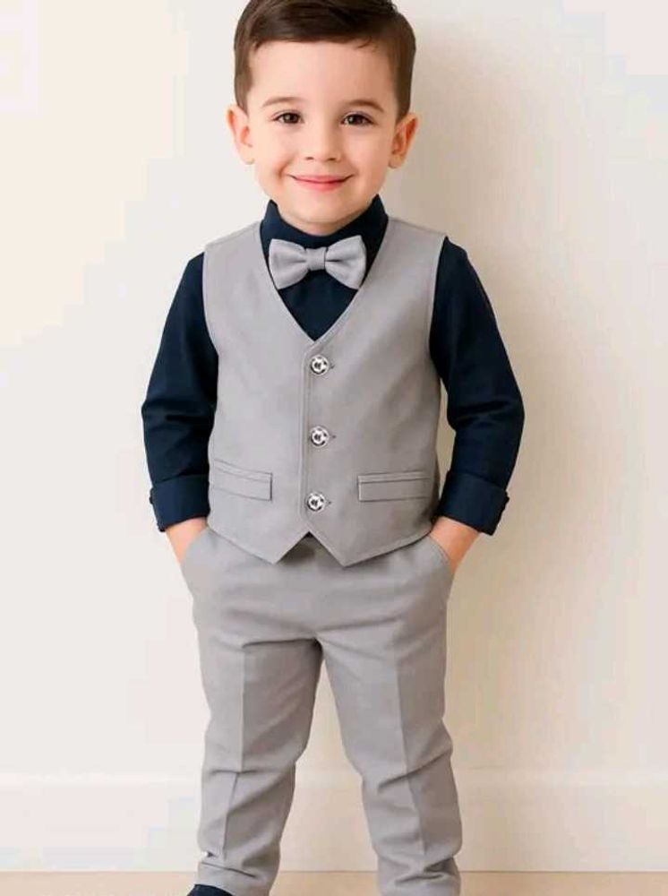 Boys' Grey Suit Set