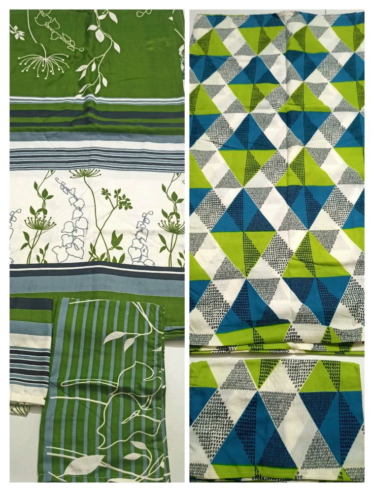 2 Bedsheets With Pillow Covers