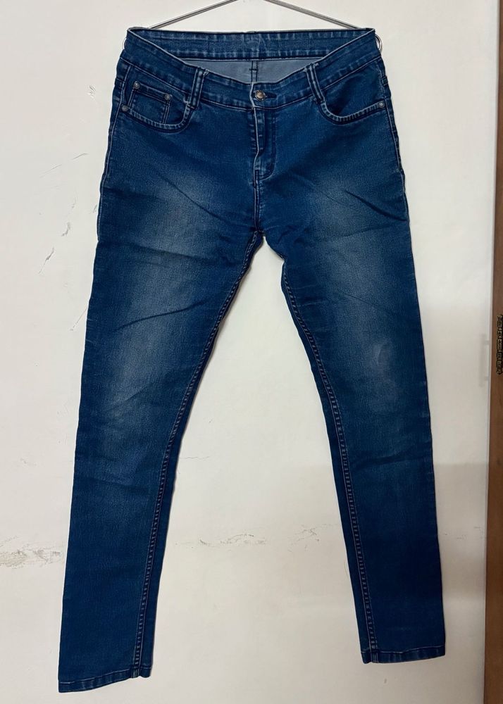 Dark Blue Denim Jeans