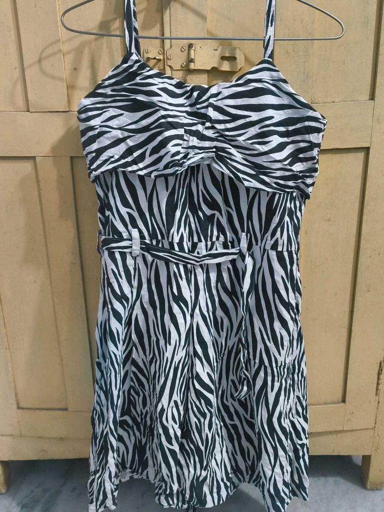 Zebra Print Dress For Women
