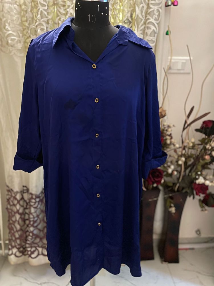 Blue Button-Down Shirt