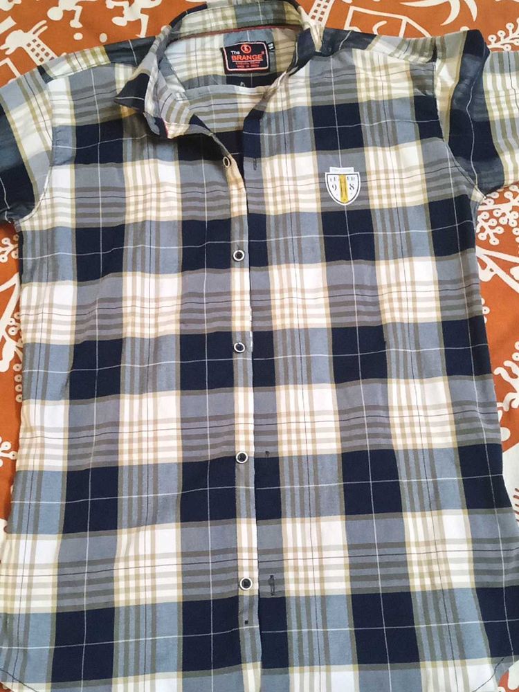 Stylish Blue Plaid Shirt