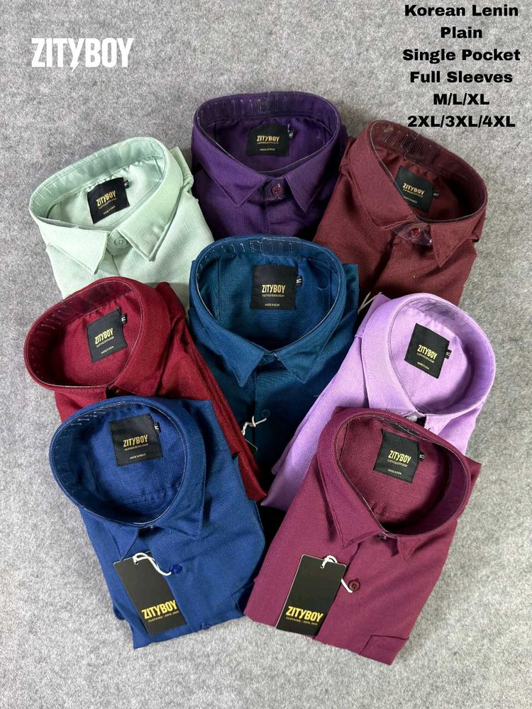 ZITYBOY Korean Lenin Shirts