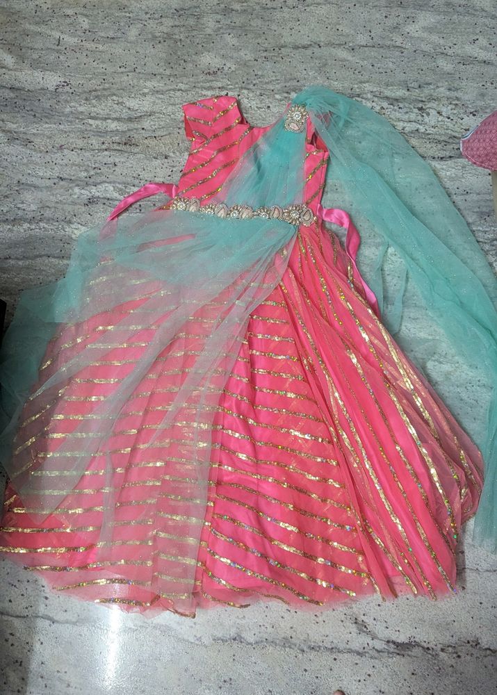Traditional Party Wear Girls Long Frock