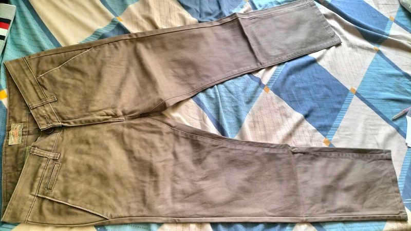 Men's Khaki Straight Leg Pants