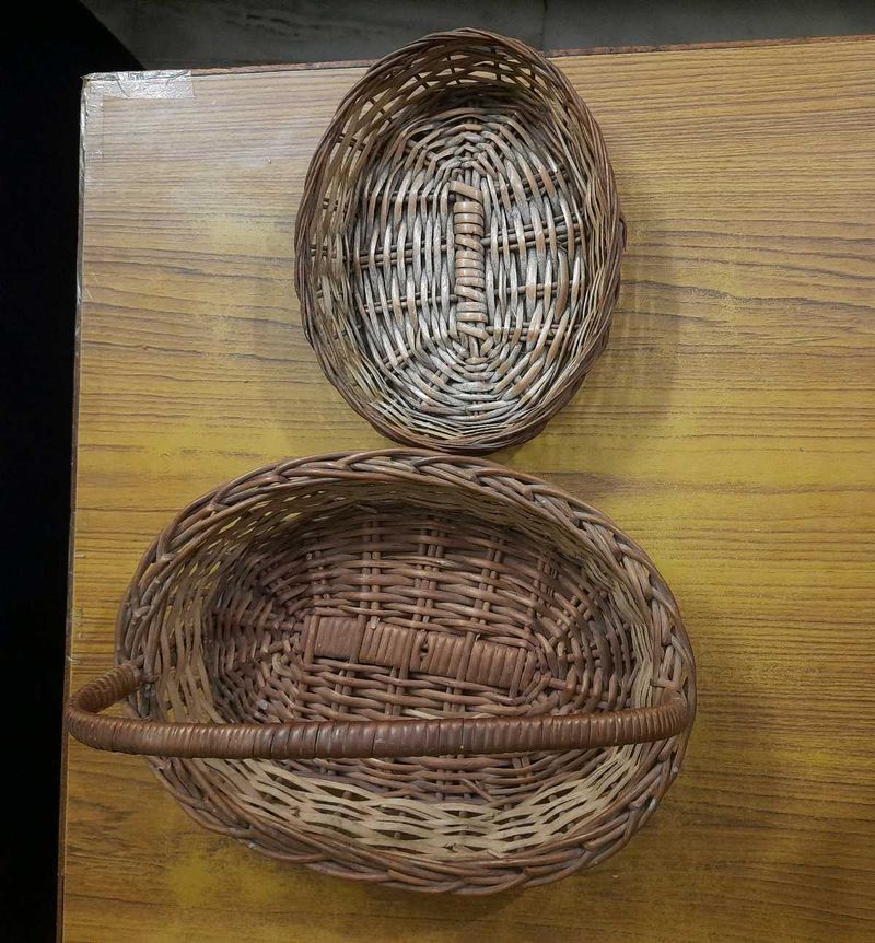 Combo Of 2 Cane Baskets