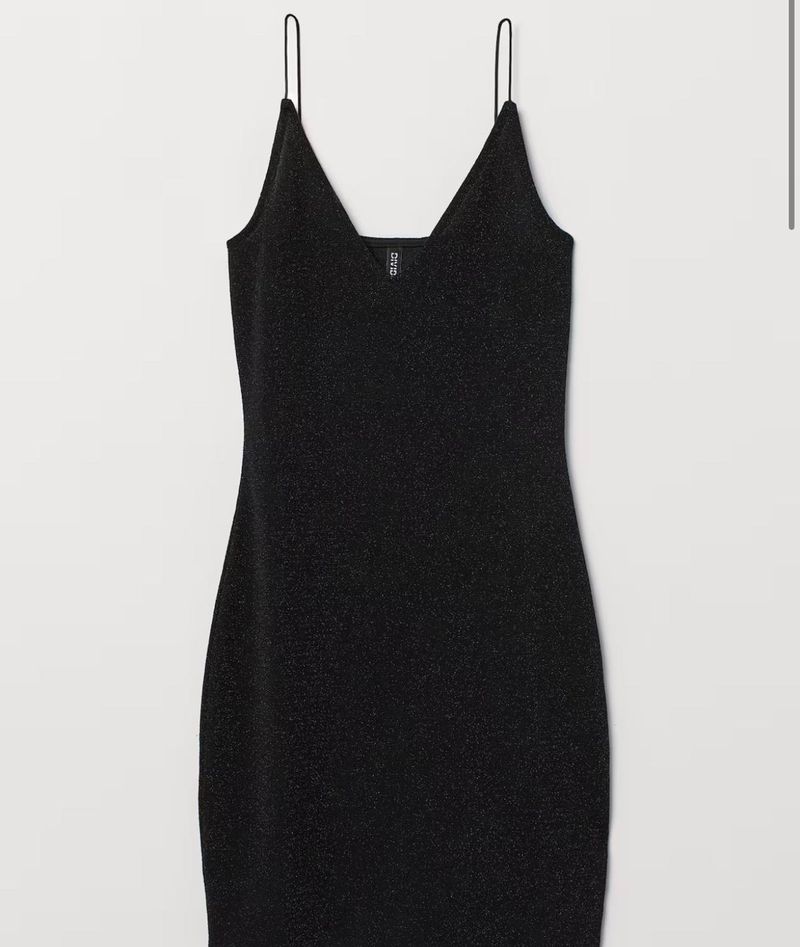 H&amp;M Sparkly Black Mini Dress