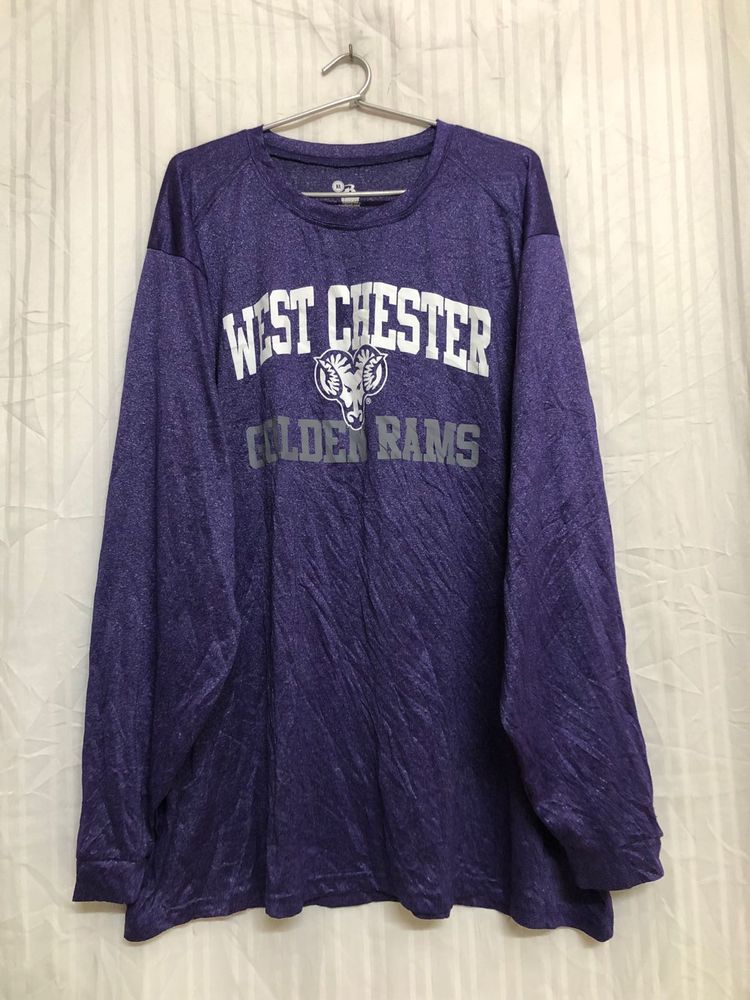 Badger Blue Long Sleeve T Shirt