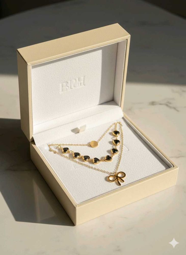 BRH Layered Necklace(anti tennis)