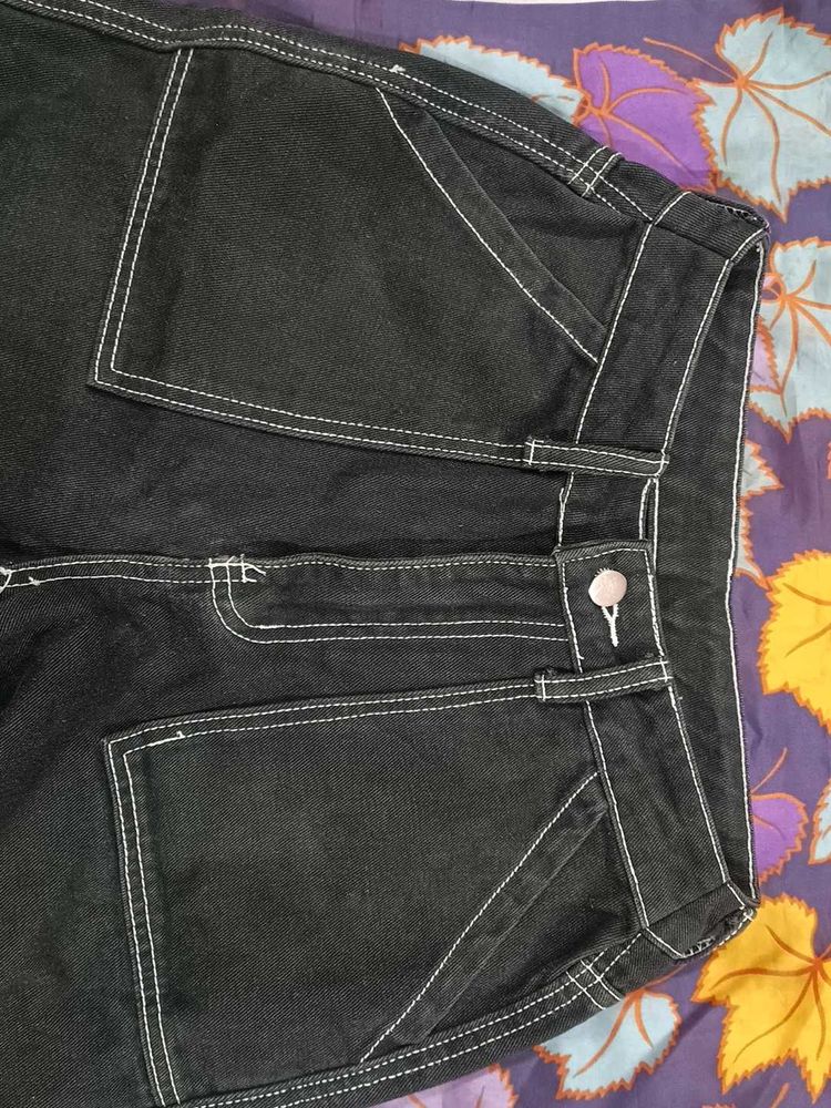 Black Denim Pants
