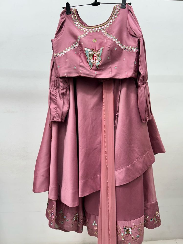 pink lehnga choli