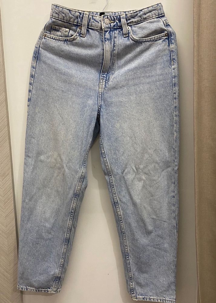 H&amp;M Light Wash Mom Jeans