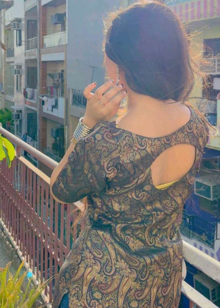 Paisley Print Ethnic Tunic kurta (knee length)