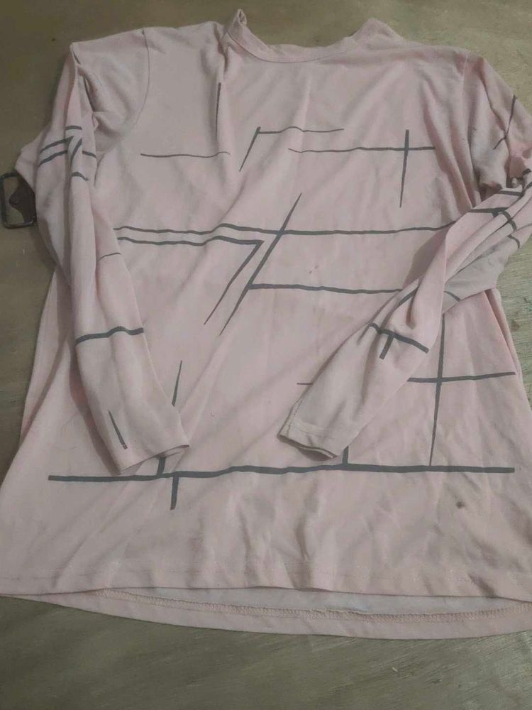 Pink Graphic Print Tee