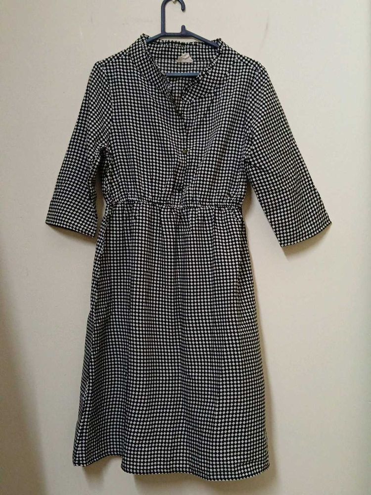 Checkered Midi Dress