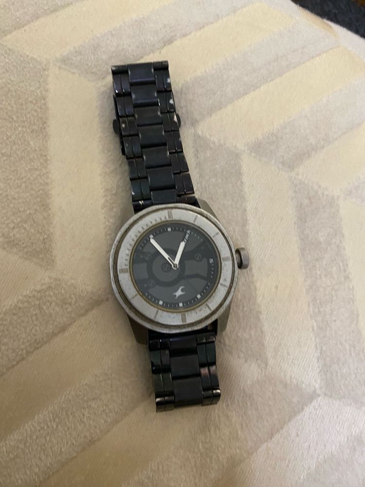 Wrist Watch Silver And Black