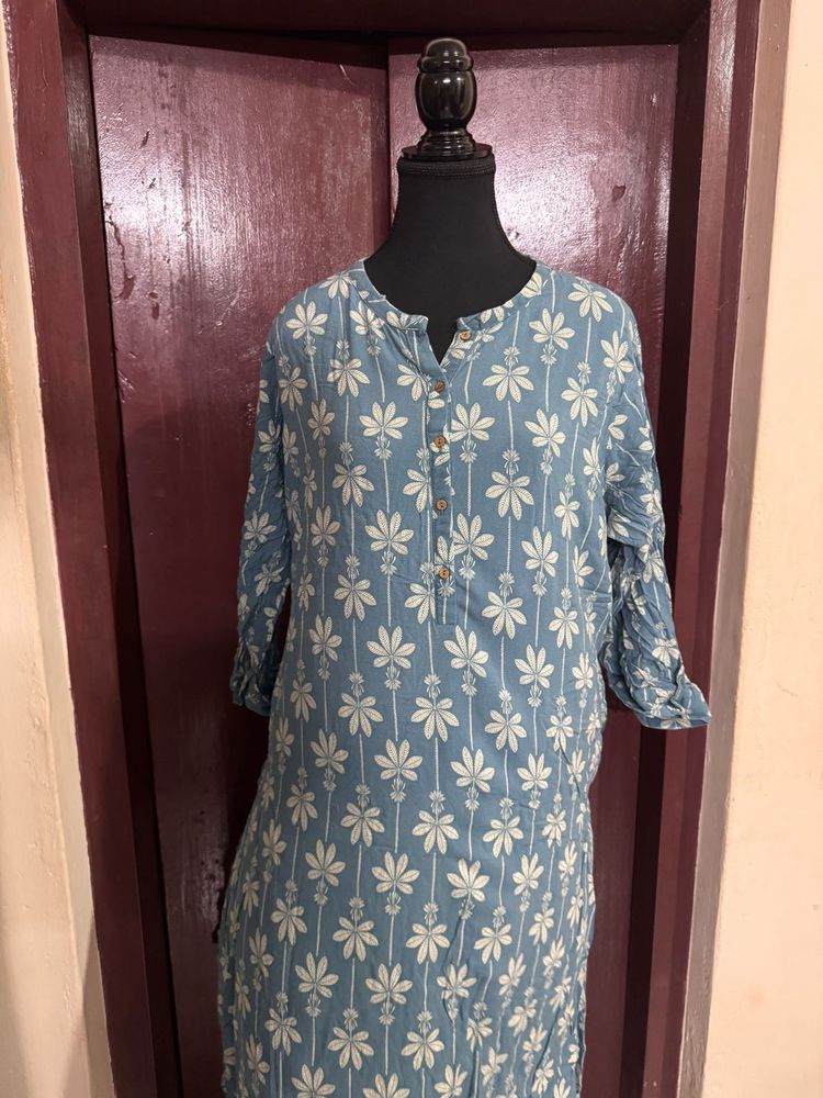 Floral Print Kurta