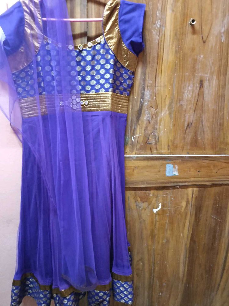 Elegant NewNet PurpleAnarkaliKurti+Dupatta -Unus