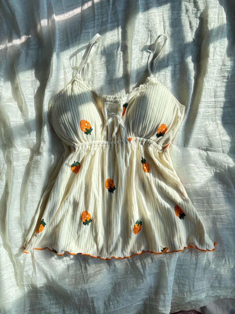 Cute Strawberry Cami Top