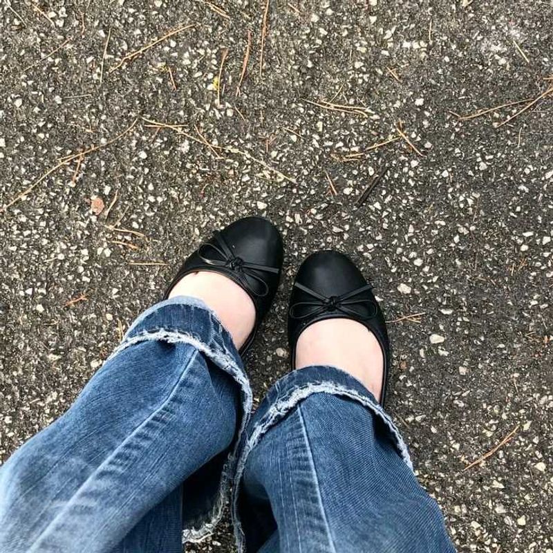 Black Ballerina Flats
