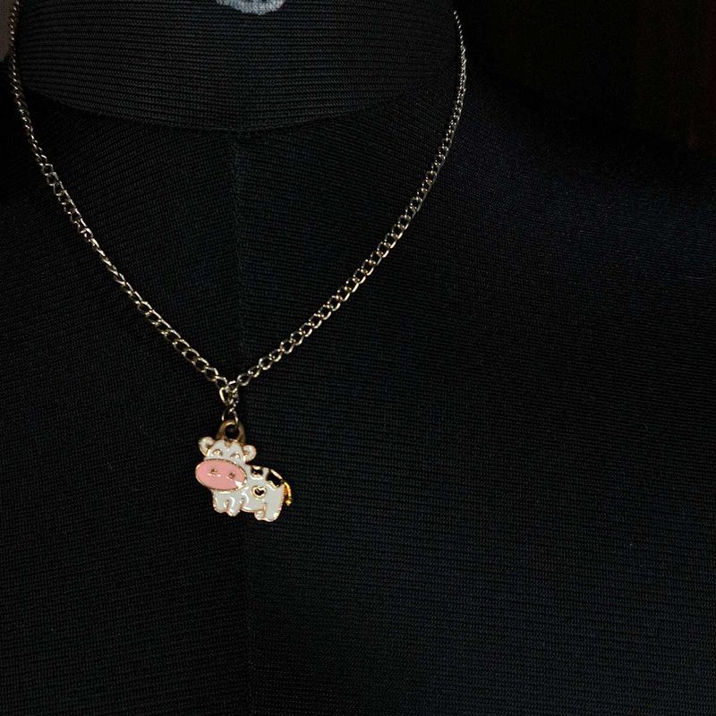 Cow Pendant Necklace