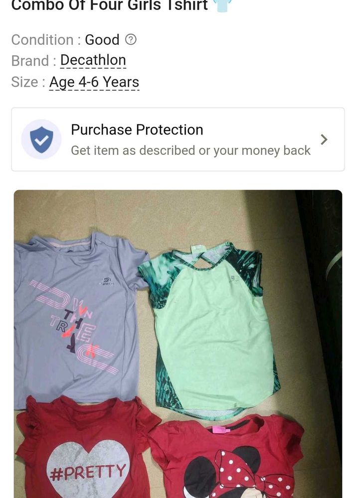 Girls 4-6 Years T-Shirt Bundle