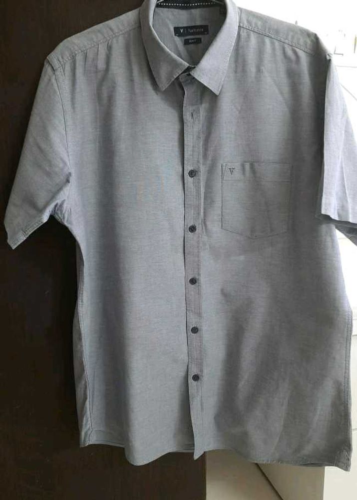 Men's Grey Casual Shirt