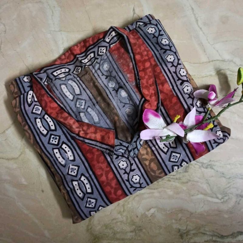 Printed Cotton Kurta