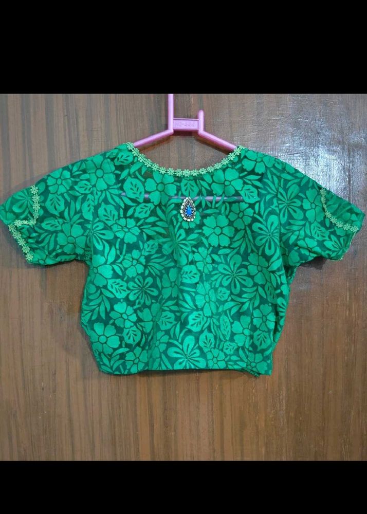Green Designer Blouse