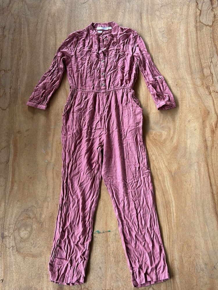 Cotton Pink Jumpsuit 🌸