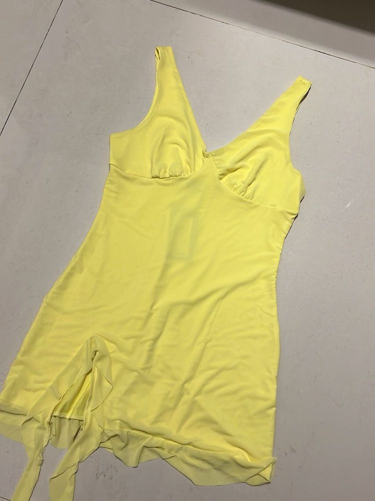 Yellow Mini Dress