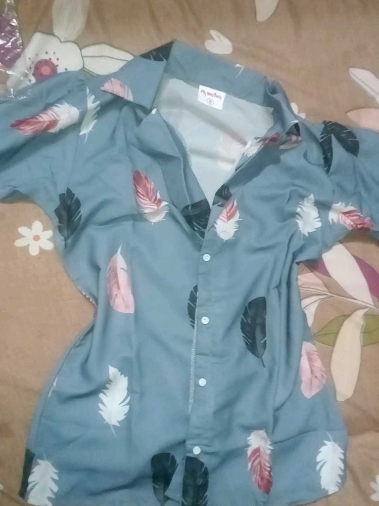 Women Shirt Blue Colour