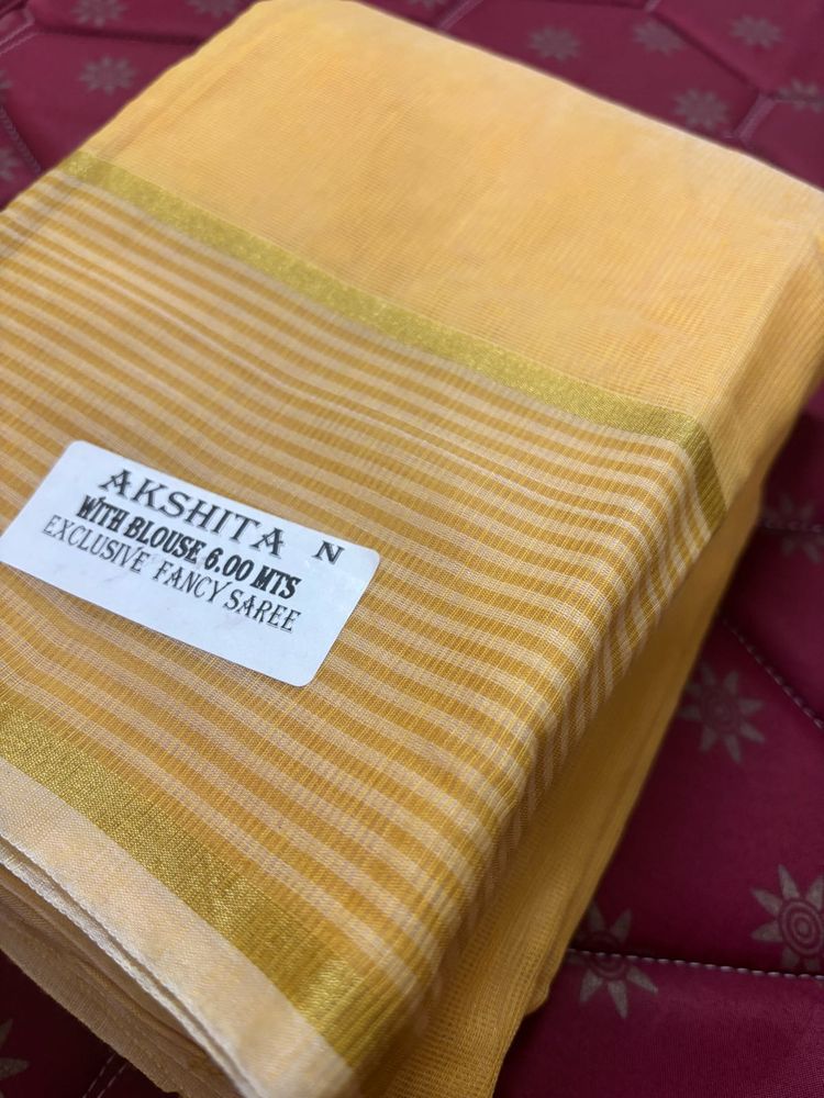 Elegant Yellow Saree