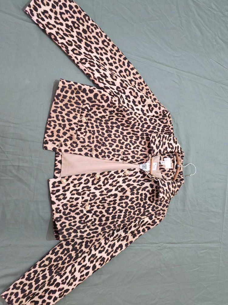H&amp;M Leopard Print Jacket