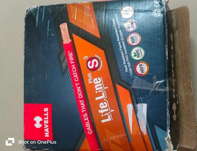 Havells Life Line Cable 1.5 Cabel 90 Meter