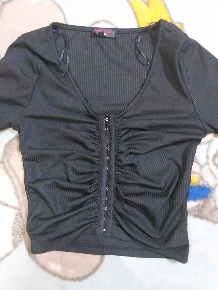 Ribbed Corset Top