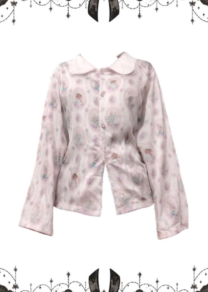 *SALE* Soft Girl Milky White Button Down Blouse